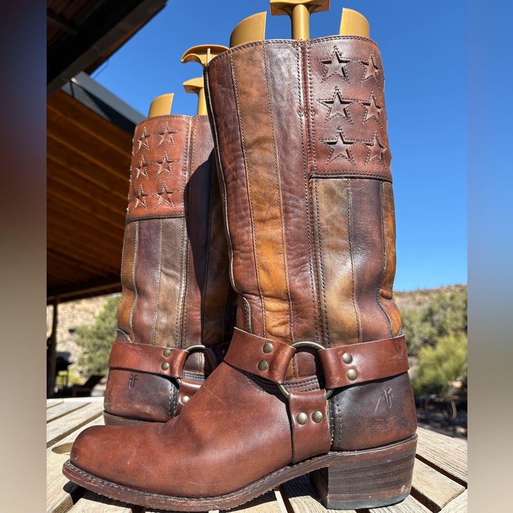 Frye 🇺🇸Americana Harness 150th Anniversary Boots - Picture 11 of 16